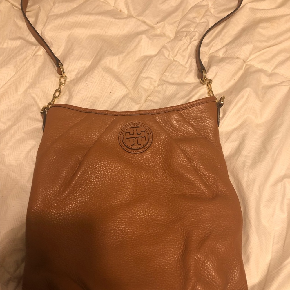 Tory Burch crossbody leather brown soft leather